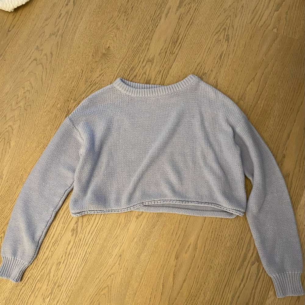 Princess Polly Blue Sweater Crop